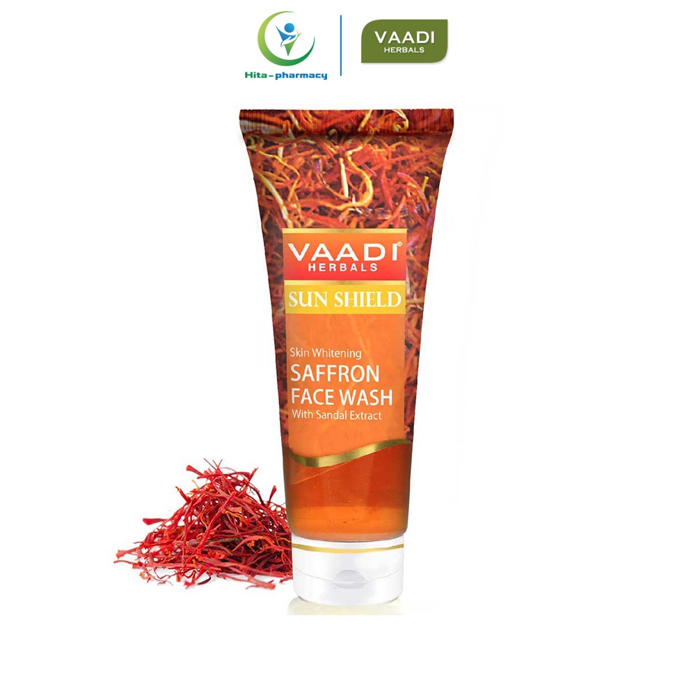 Sữa rửa mặt nhụy hoa nghệ tây Vaadi Herbals Saffron Face Wash 60 ml