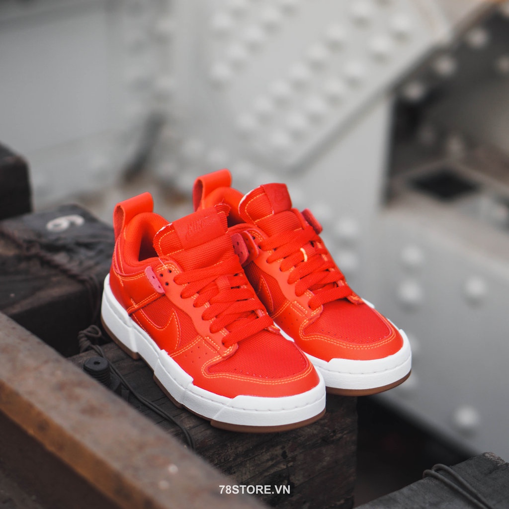 (Authentic 100%) Giày Thể Thao Sneaker Nữ Nike Dunk Low Disrupt 'Red Gum' CK6654-600 Chính Hãng