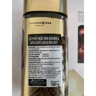Nescafe Gold Decaff Hũ 100g