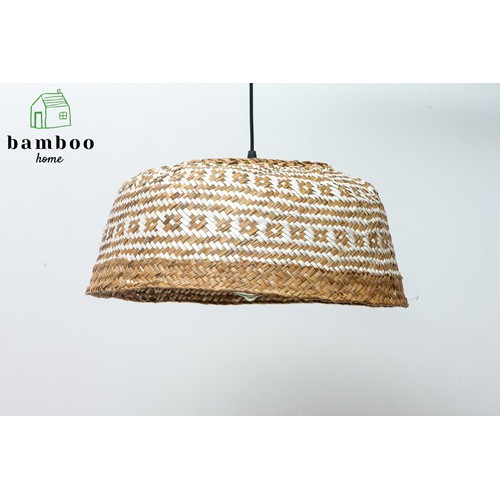 Đèn Cói 40cm x H20cm Trang Trí Xuất Khẩu Pháp THE BAMBOO - Đèn trang trí