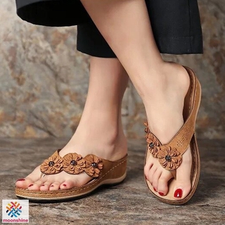 Dép Xỏ Ngón Đính Hoa Xinh Xắn Cho Nữ