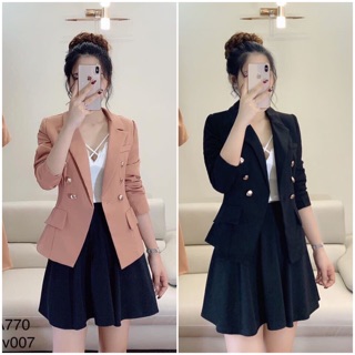 Bán sỉ áo vest phối cúc 2 màu