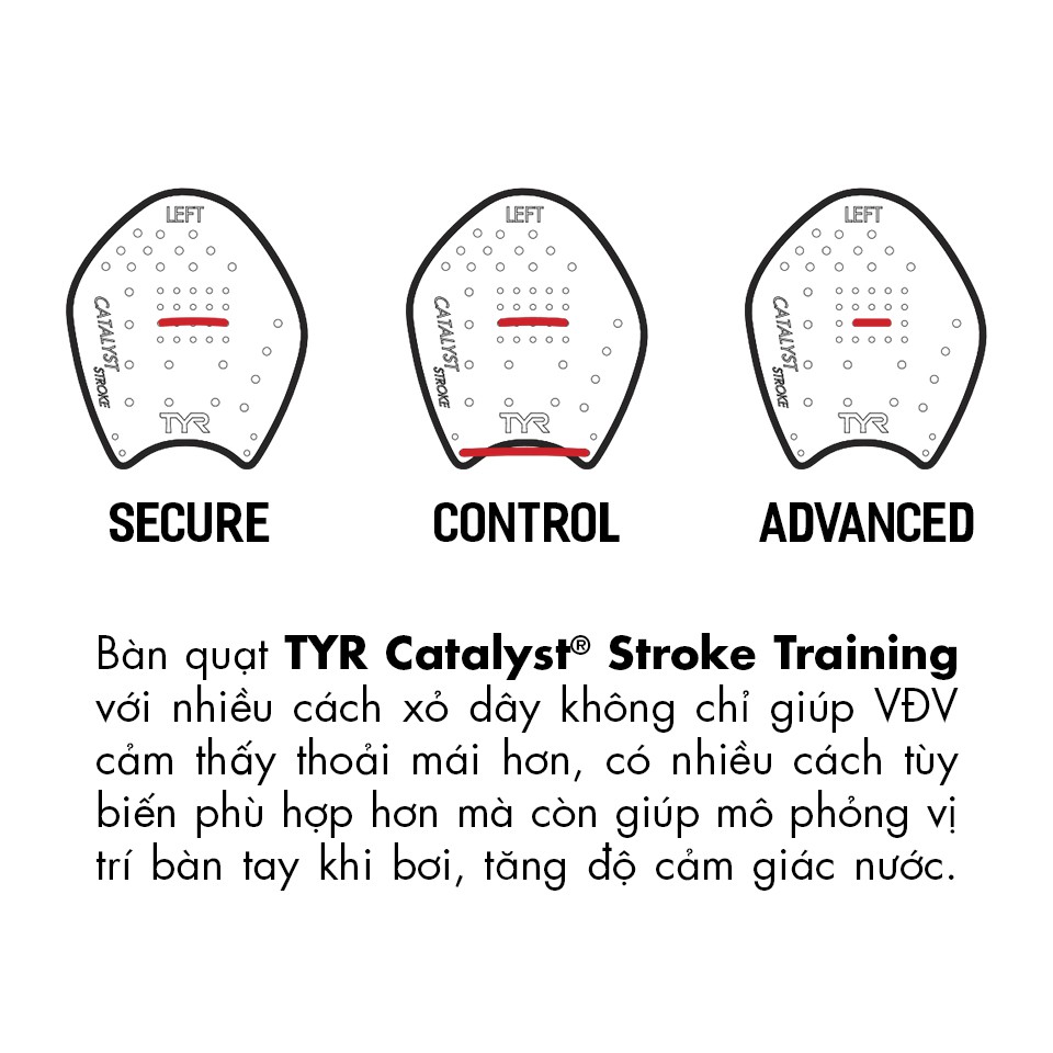 Tay quạt bơi lội TYR Catalyst Stroke Training Paddle
