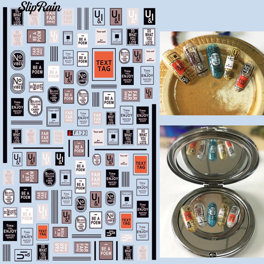 Decal trang trí móng tay nghệ thuật kiểu dáng dễ thương