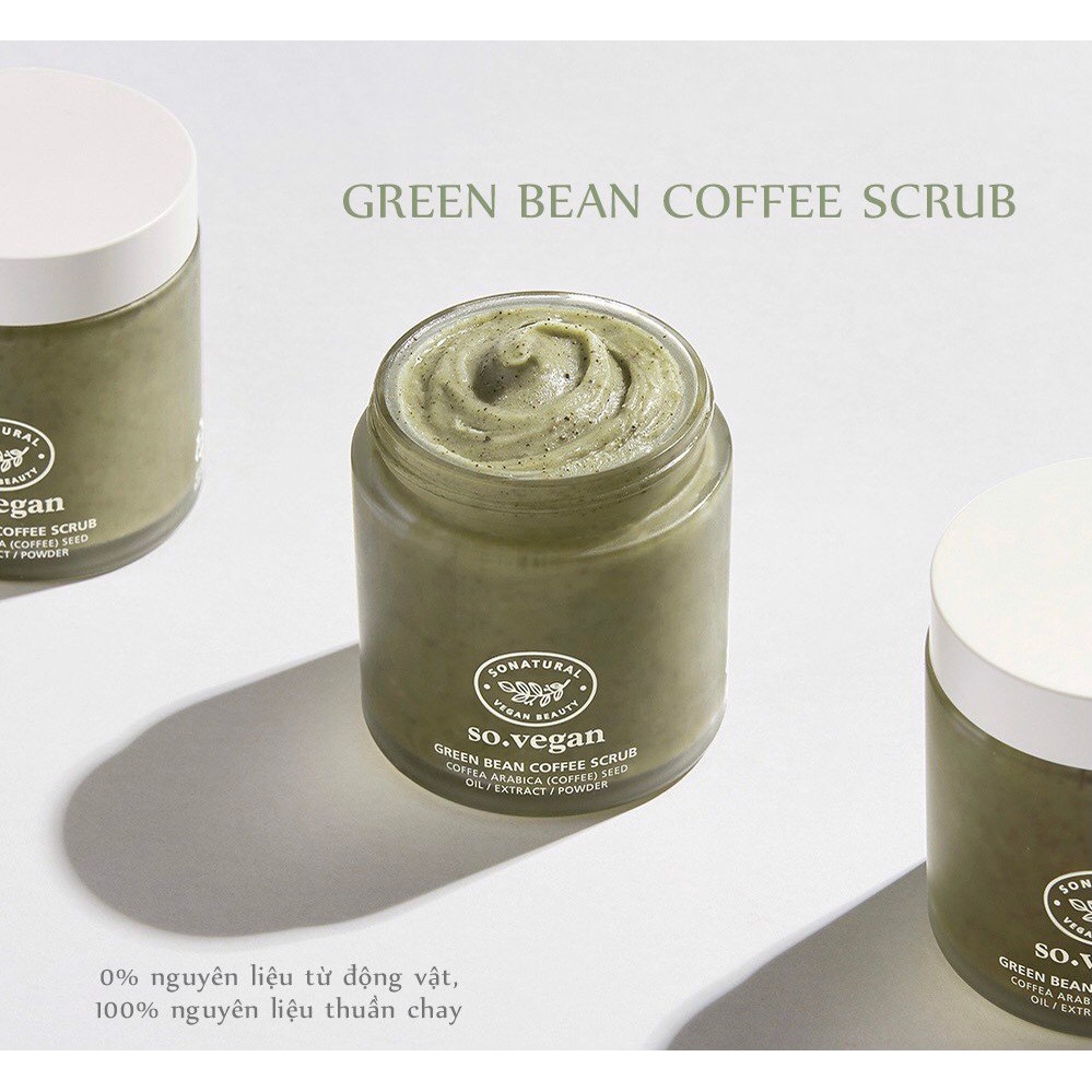 Tẩy da chết Green Bean Coffee Scrub So Natural 110 ml