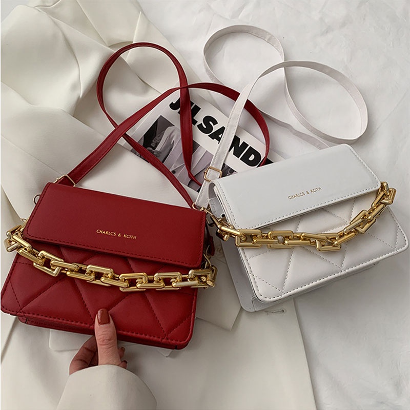 Túi xách YADOU dây chuyền hình thoi xinh xắn thời trang