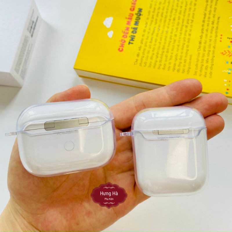 VỏTai Nghe Airpods , Case tai nghe Silicon Trong Suốt bảo vệ tai nghe tuyệt đối hàng dầy dặn