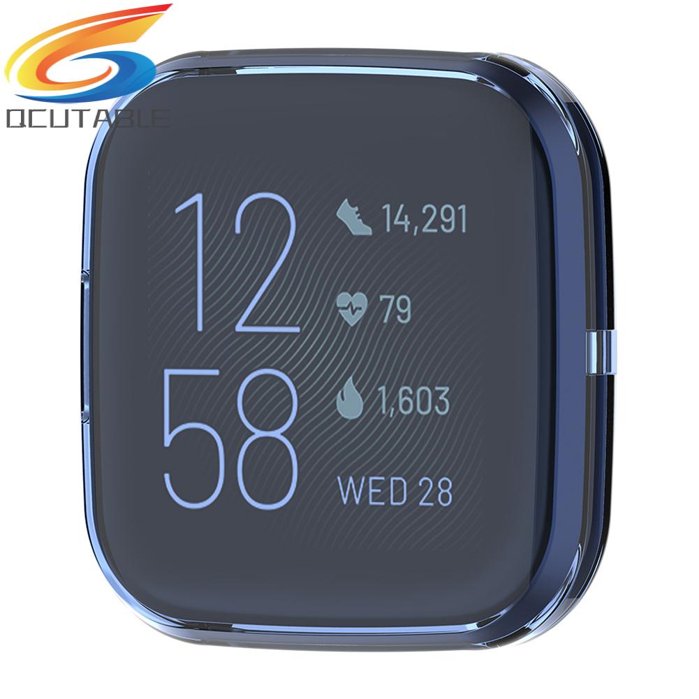 Ốp nhựa tpu trong suốt bảo vệ màn hình đồng hồ thông minh Fitbit Versa 2