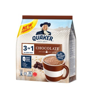 Thức uống yến mạch Quaker 3 in 1 Vị Chocolate Gói 420g