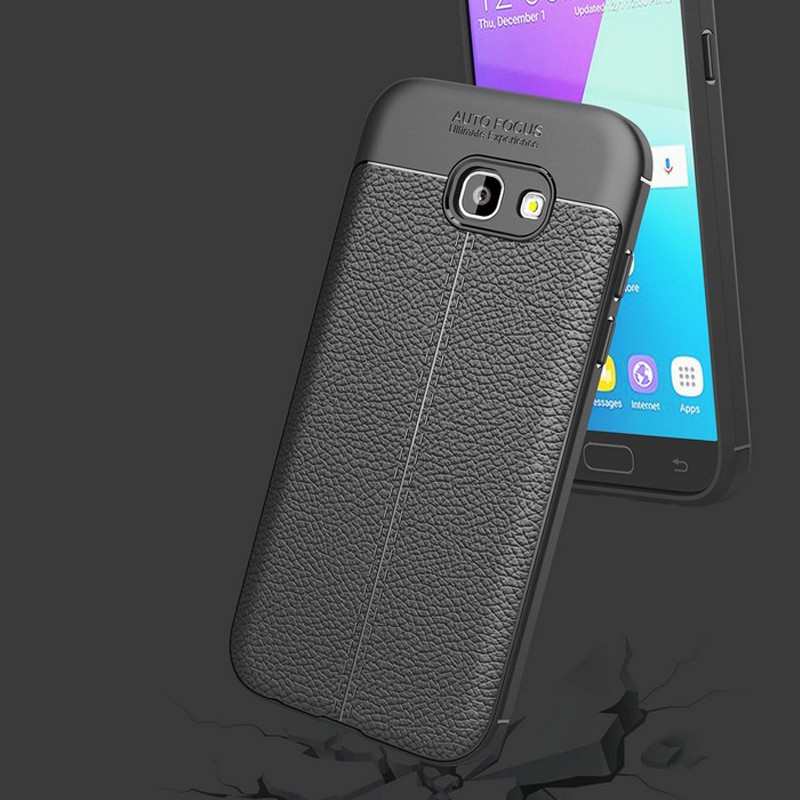 Ốp Lưng Auto Focus Vân Da Cho Samsung A7/ A5 (2016)