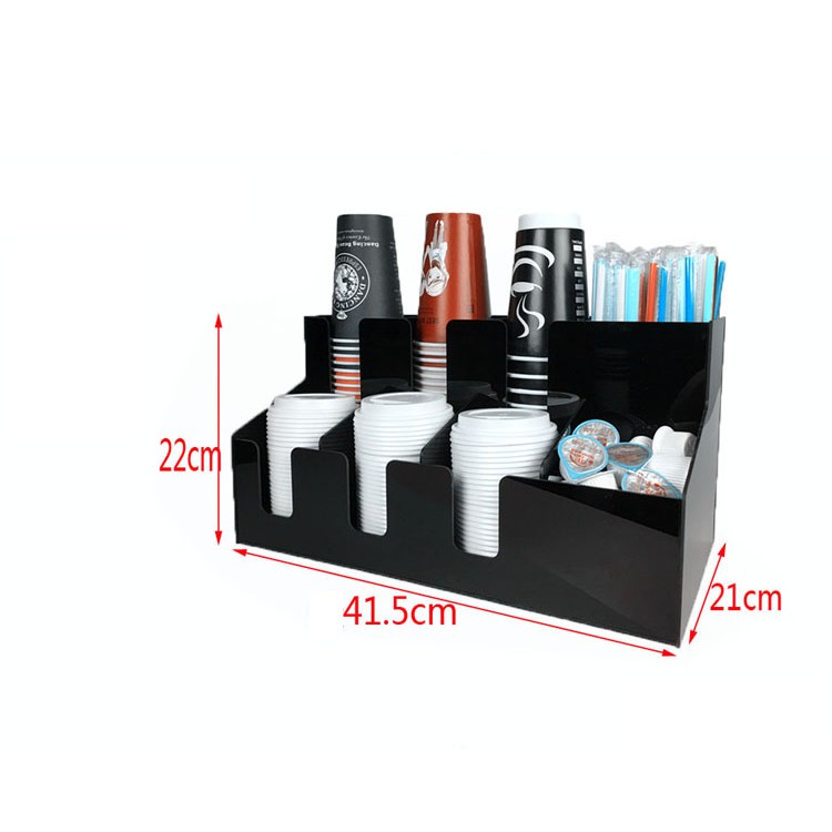 Kệ Để Cốc Trà Sữa 9 Ngăn 2 Tầng