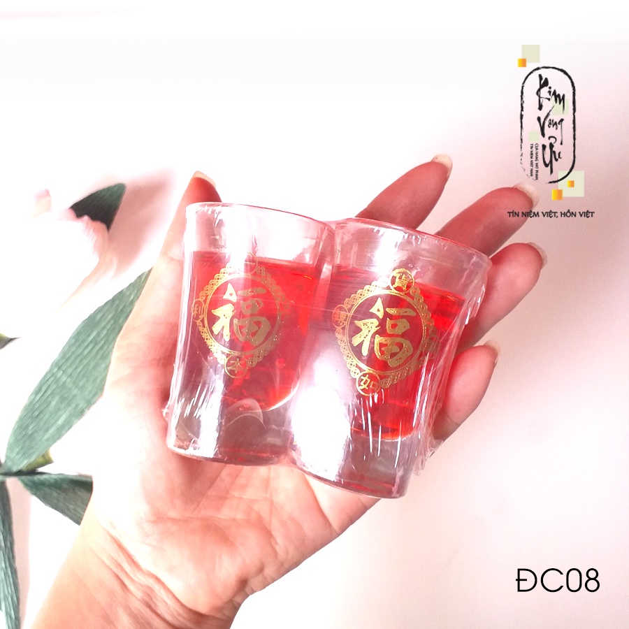 Đèn cầy ly cúng Chung Rượu ĐC08 cao 7cm