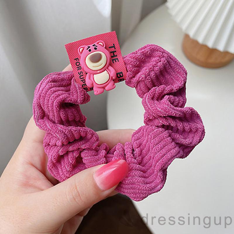 Dây buộc tóc co giãn họa tiết hoạt hình dễ thương cho nữ