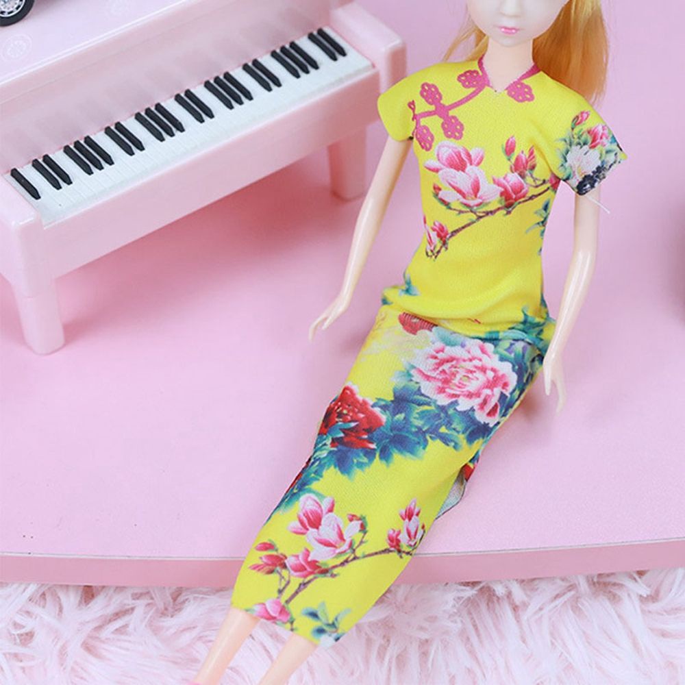 Đầm sườn xám Trung Hoa 5 mẫu tùy chọn trang trí cho bê dài cỡ 30cm