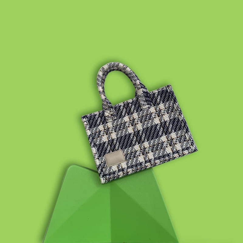 TÚI SỌC CARO VẢI BỐ