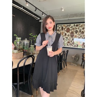 Váy bầu công sở hàng thiết kế chất lụa Hàn Châu cao cấp VB2