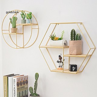 Kệ gỗ kim loại gắn tường đựng chậu hoa đựng sách trang trí nội thất