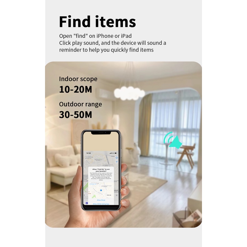Thiết Bị Chống Mất Bluetooth Thông Minh Định Vị Chính Xác Gps Của Itag Anti Loss Locator Cho Apple Dành Cho Người Già Và Trẻ Em Định Vị