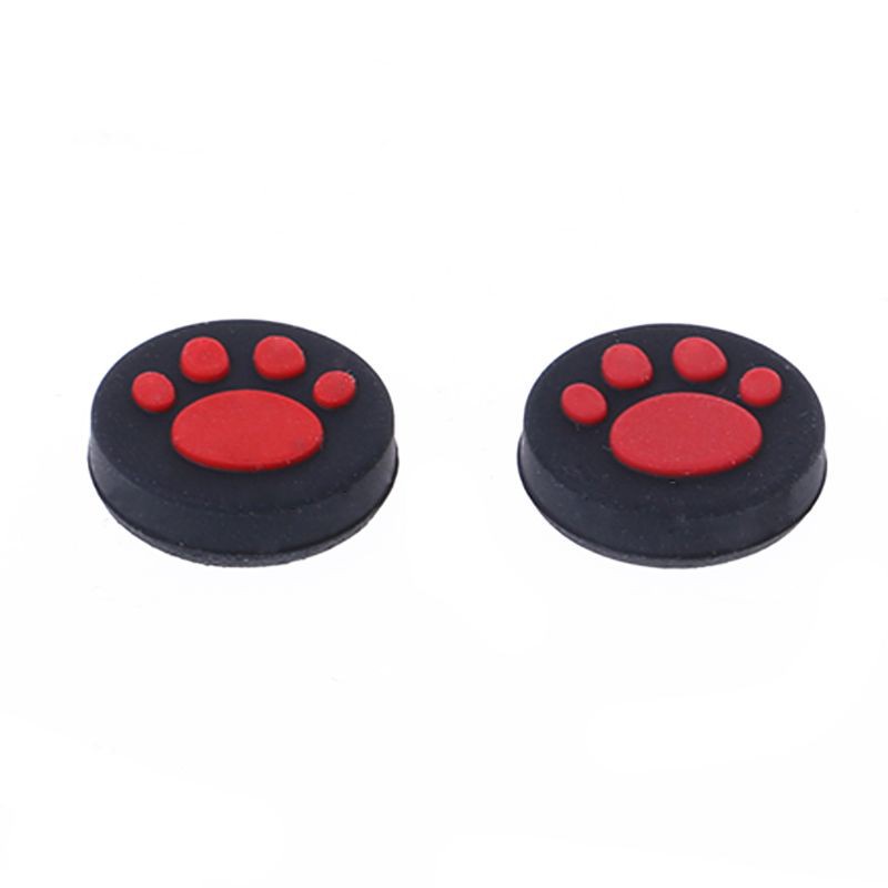 Set 2 Nắp Đậy Nút Bấm Hình Dấu Chân Mèo Cho Tay Cầm Chơi Game Sony Playstation Ps Vita Psv 1000 / 2000 Slim