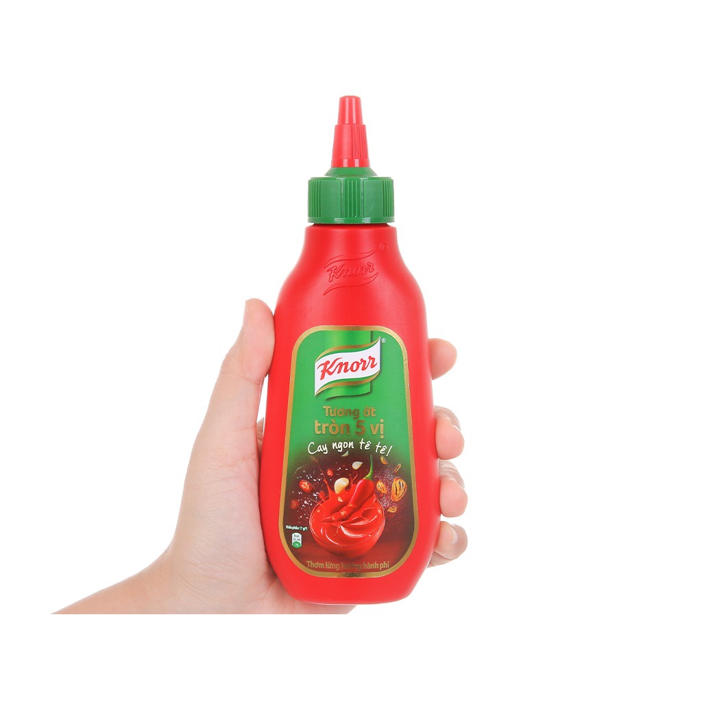 Tương Ớt Knorr Tròn 5 Vị Cay Đậm, Cay Ngon Tê Tê 220g