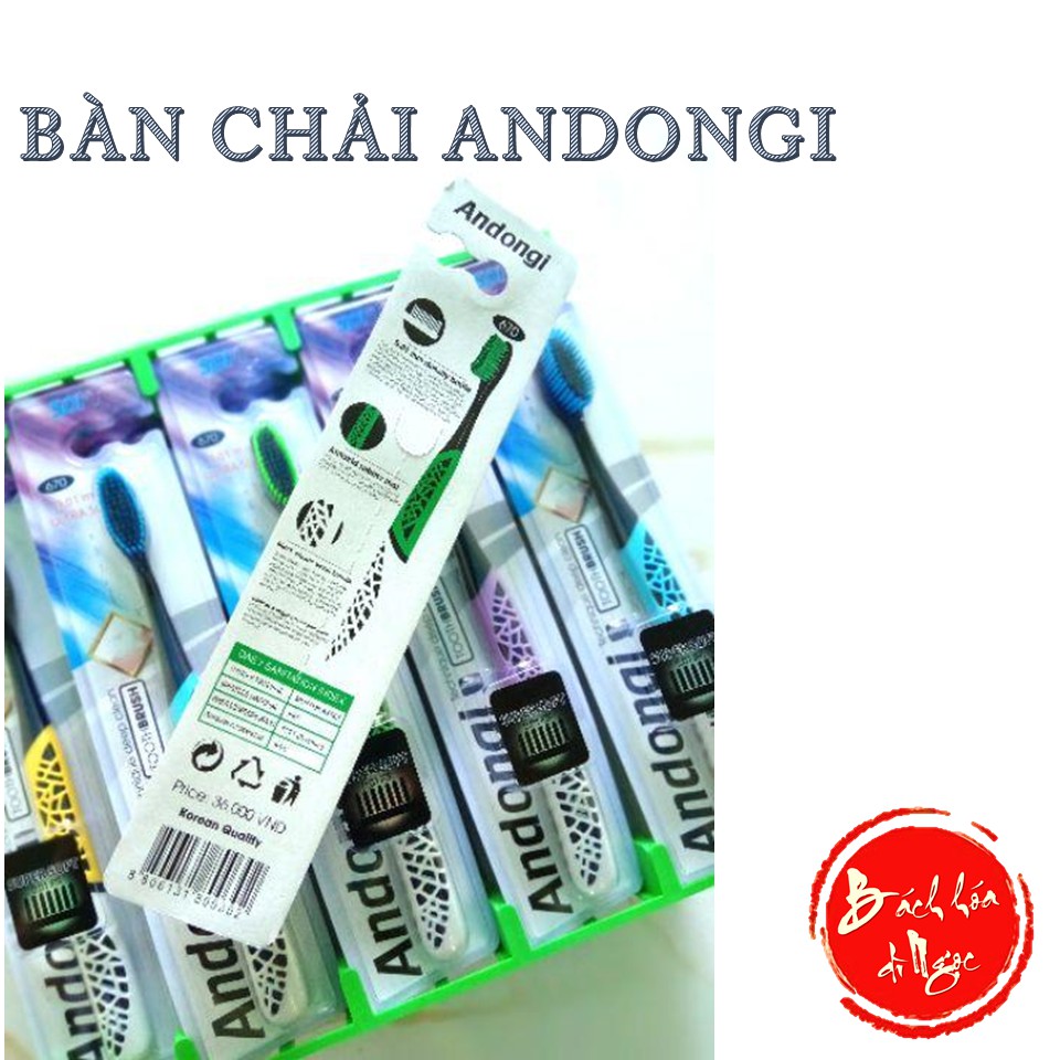 BÀN CHẢI ĐÁNH RĂNG ANDONGI THAN TRE DÀNH CHO NGƯỜI LỚN