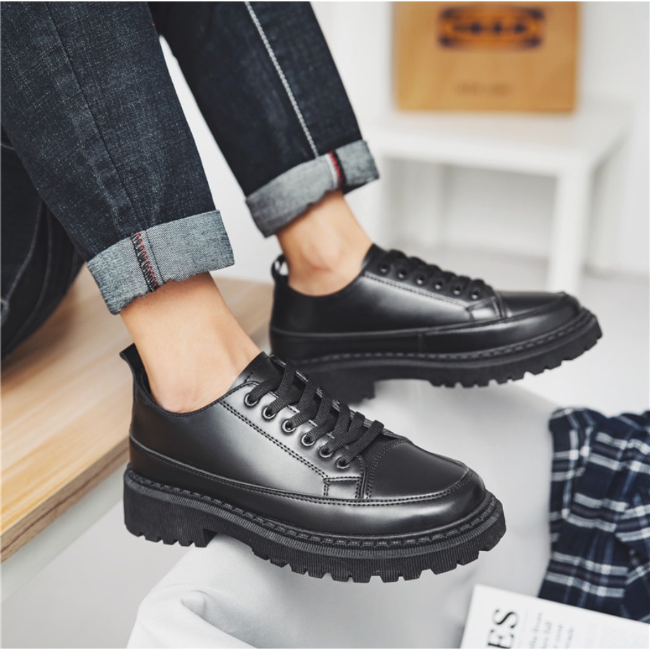 (VIDEO THẬT HÀNG TUYỂN CHỌN CAO CẤP) Giày bốt dr martens PX25 giày buộc dây thấp cổ tăng chiều cao 6 cm INF9 | BigBuy360 - bigbuy360.vn