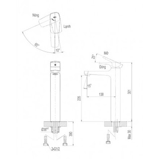 Vòi chậu lavabo inax LFV-5000SH