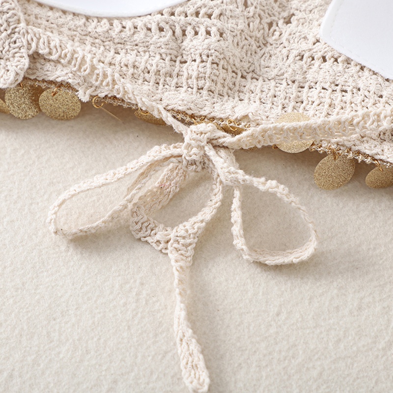 Xiangbao Áo Ngực Bikini Mùa Hè Hở Lưng Có Đệm Dệt Kim Kim Sa Tròn Lấp Lánh Gợi Cảm Cho Nữ