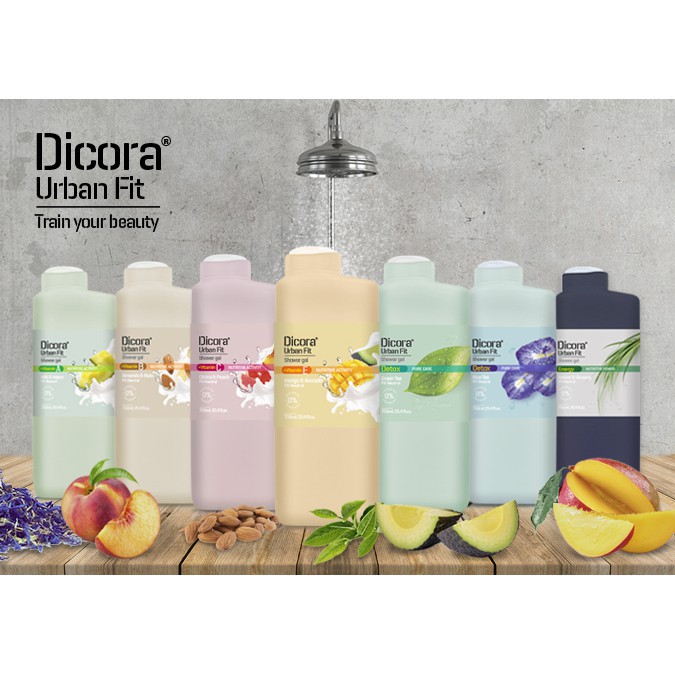 Sữa tắm dưỡng da Dicora Urban Fit 400ml