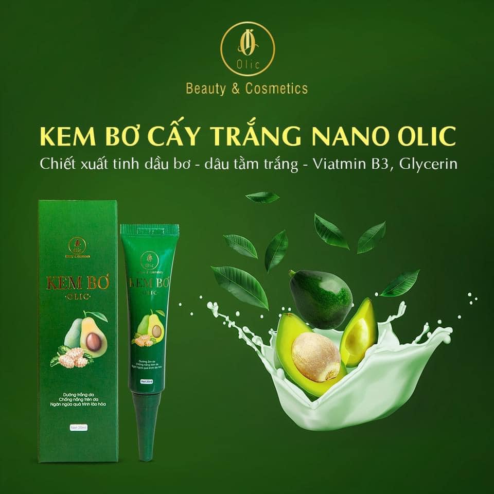 Kem bơ olic trắng da, ngừa mụn và xóa nám tàn nhang