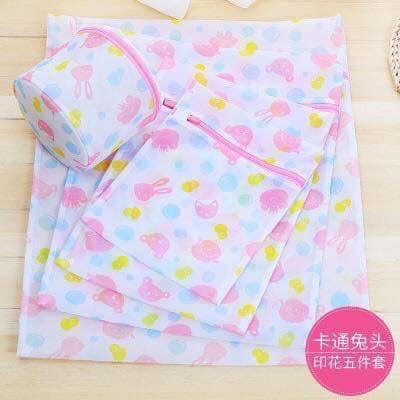 Túi Lưới Giặt Đựng Quần Áo, Đồ Lót Trong Máy Giặt - Set 5 Túi Giặt Bảo Quản Quần Áo
