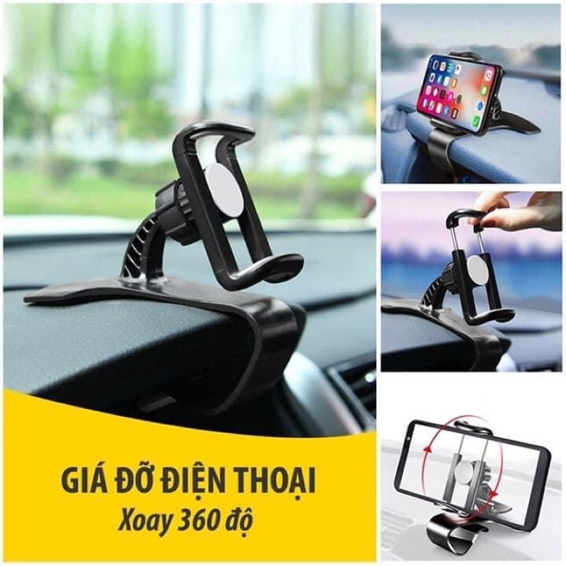 Giá Đỡ Điện Thoại Trên Ô Tô, Kẹp Điện Thoại Ô Tô Gắn Được Trên Taplo Thông Minh VERSION 3