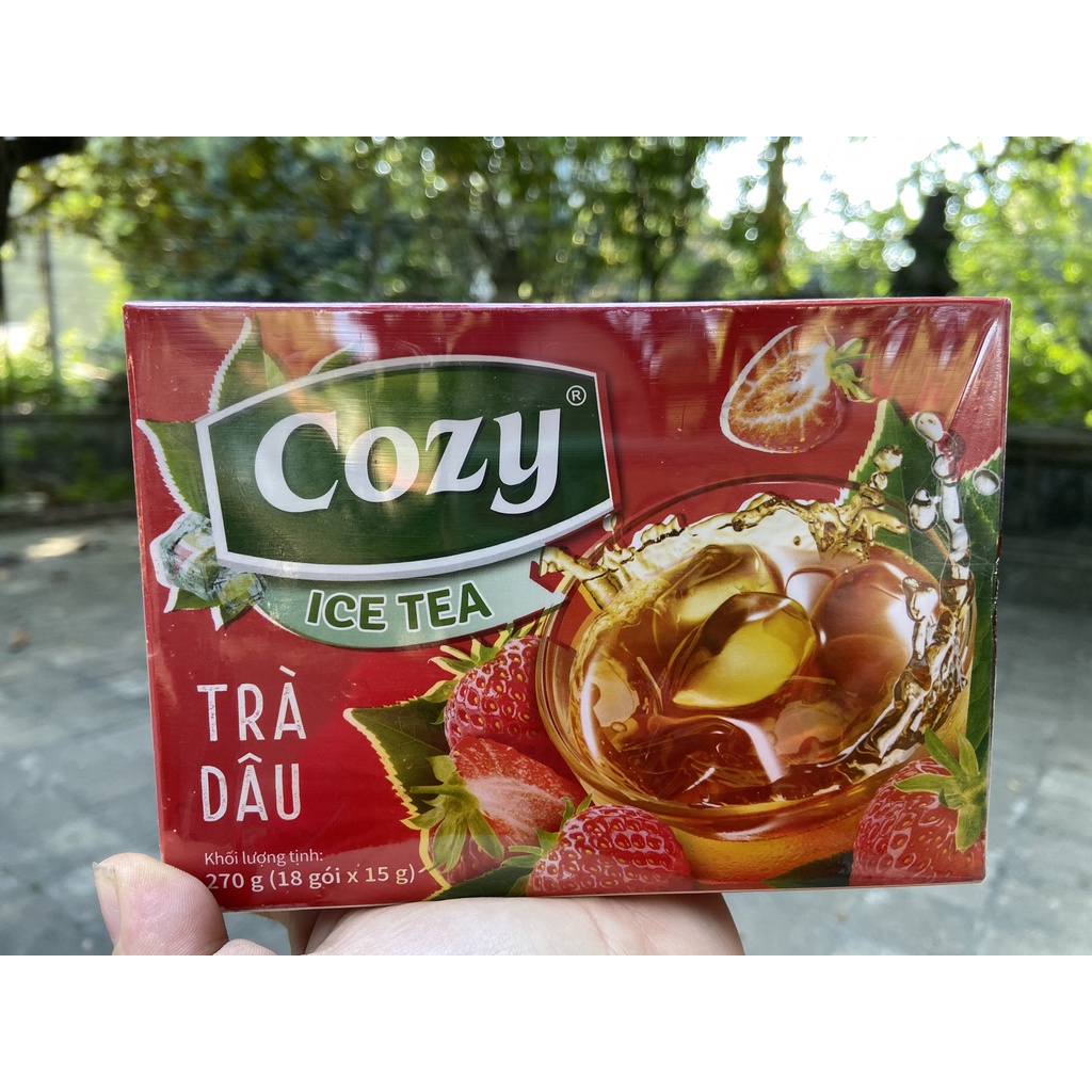 TRÀ COZY ICE TEA HÒA TAN CHANH DÂY 270G ( 18 gói x 15g)