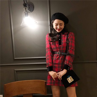 đầm ca rô Quảng Châu order  mã 234