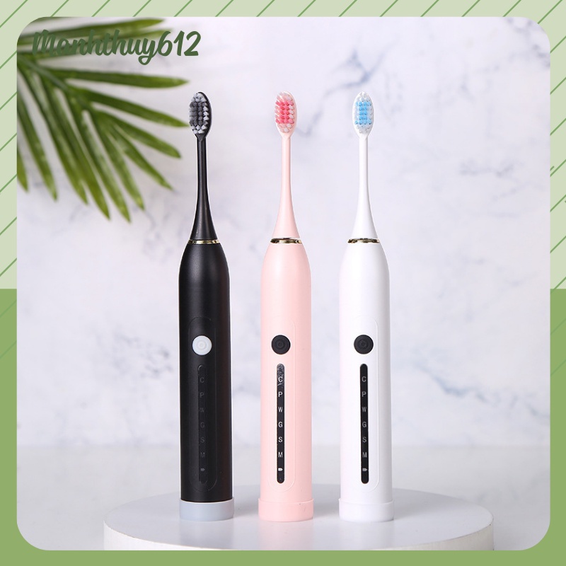 Bàn chải điện Sonic X7 Pro Thế Hệ Mới, Bàn chải đánh răng điện công nghệ châu Âu 6 chế độ rung, Bảo hành lỗi 1 đổi 1