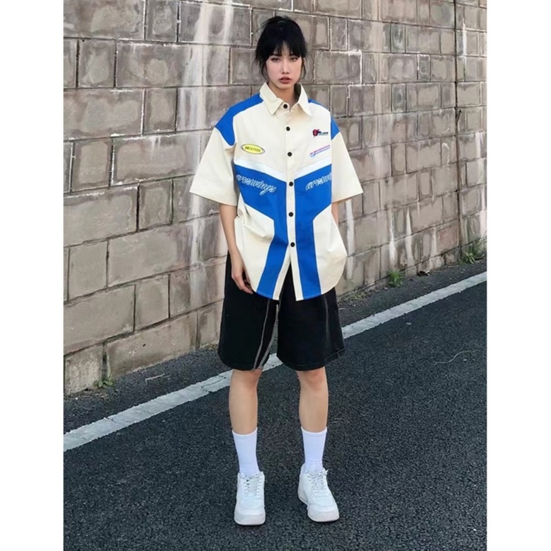 áo polo nam unisex trẻ tuổi áo thun có cổ phong cách Hàn Quốc from rộng polo nam trẻ tuổi chất đũi cao cấp áo thun nam form rộng có cổ tiếng Nhật áo polo