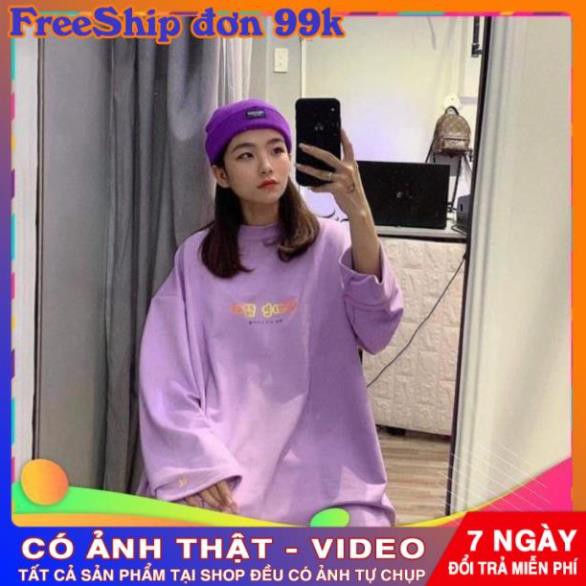 ÁO SWEATER NỮ THUN TÍM WE ARE YOUNG
