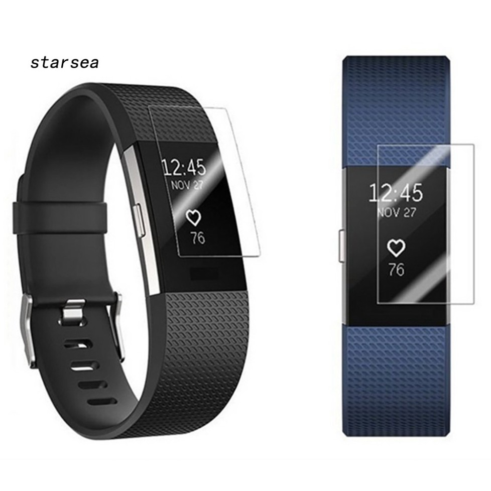 Sale 69% Set 6 Miếng Dán Bảo Vệ Mặt Đồng Hồ Thông Minh Fitbit Charge 3, Transparent Giá gốc 39000đ- 20F68