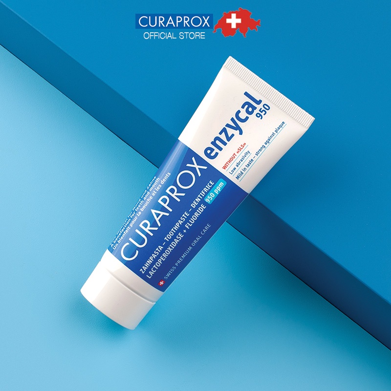 Kem đánh răng Curaprox Enzycal 950 ngừa sâu răng 75ml