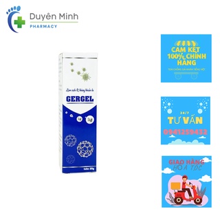 GEL LÀM SẠCH VÀ SÁT KHUẨN DA GERGEL NANO BẠC TUÝP 25gr AN TOÀN CHO CẢ TRẺ SƠ SINH