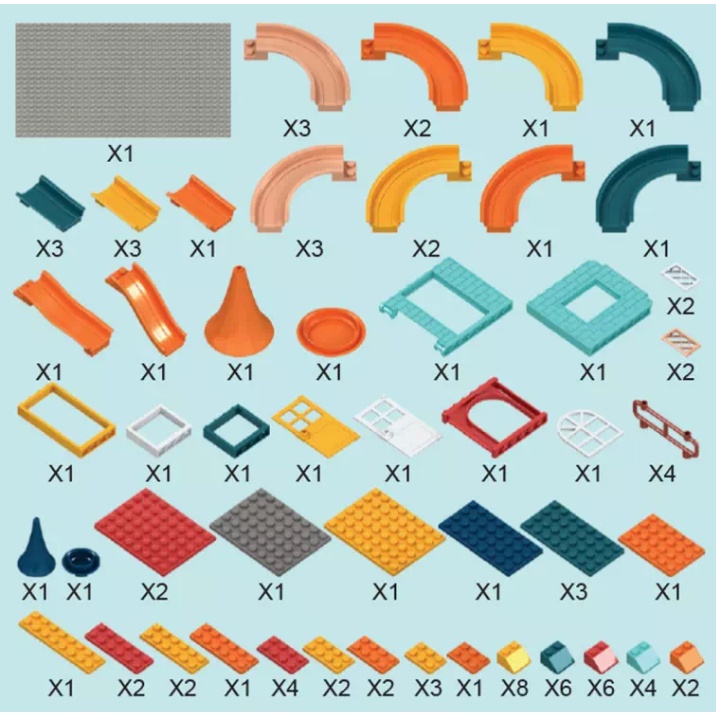 Bộ Khối Xây Dựng 512 Món Luyện Khả Năng Phát Triển Trí Tưởng Tượng Và Sáng Tạo