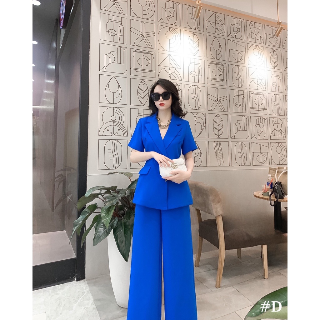 Sét Công Sở vest Hàn Quốc Bản Tay Cộc