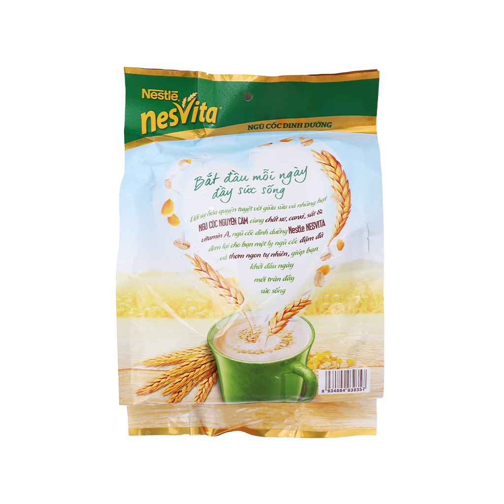 Ngũ cốc dinh dưỡng Nestlé Nesvita bổ sung canxi 400g-25g x 16 gói