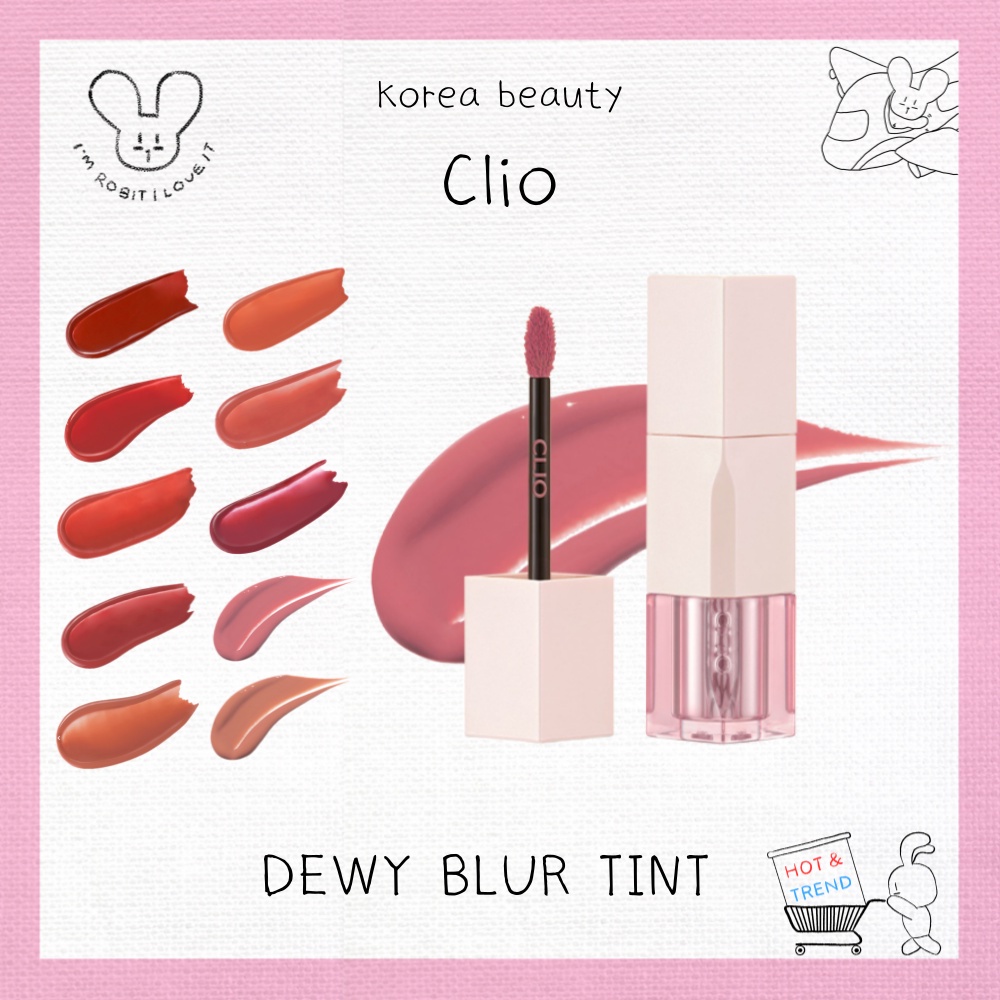 [Hàng mới về] Son tint CLIO DEWY BLUR 10 màu lựa chọn chiết xuất bạc hà thương hiệu Hàn Quốc