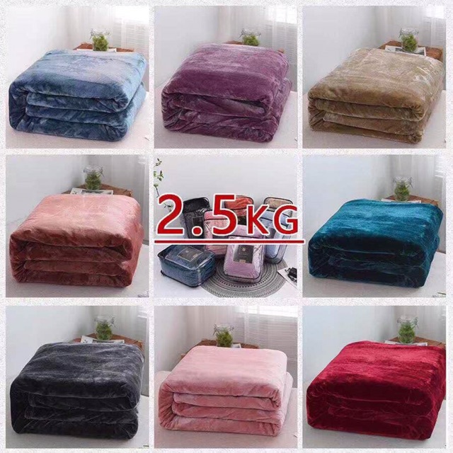 Chăn Lông Blanket 2,5kg Mềm Mịn Nhập Khẩu Loại 1