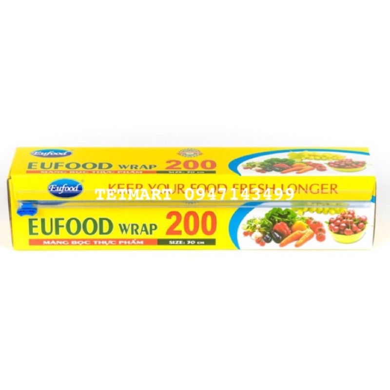 Màng bọc 30cmx100m Eufood V200 Thái Lan, không chứa DEHA