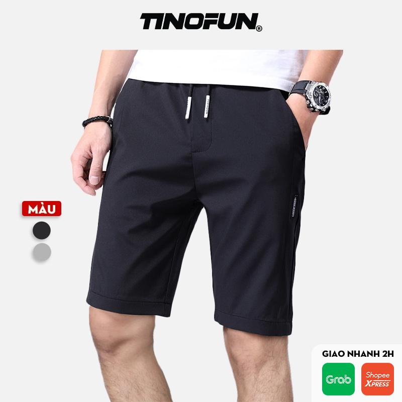Quần đùi nam thể thao TINOFUN Quần short nam KCP dáng lửng ngố nam chất vải thun co giãn 8 màu