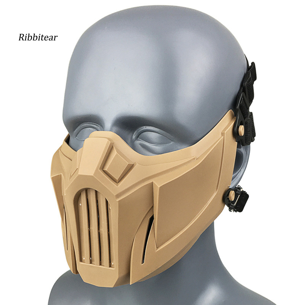 【RBRT】Outdoor Tactical Hunting Airsoft Breathable Half Face Mask Protective Cover