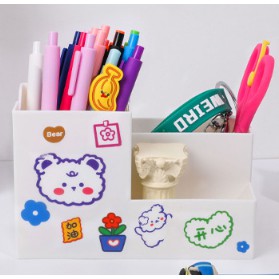 Set Hình Dán Sticker Gấu Thỏ DIY Trang Trí Cực Dễ Thương Trang Trí Tủ, Kệ, Sổ, Điện Thoại,...