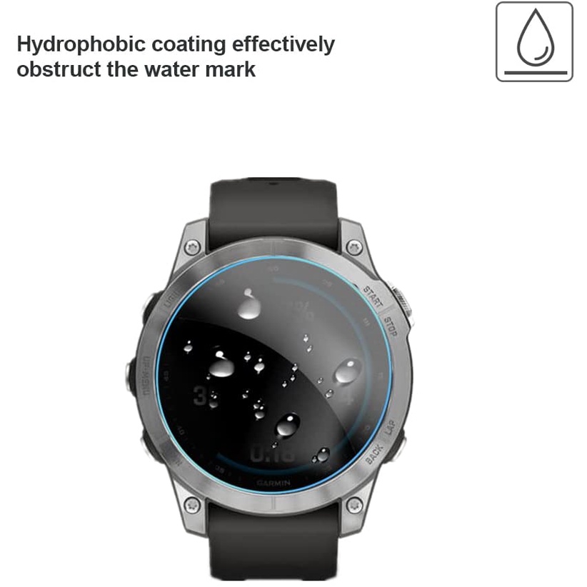 2 Kính Cường Lực Bảo Vệ Màn Hình Cho Đồng Hồ Garmin Fenix 7 7S 7X Elite Edition